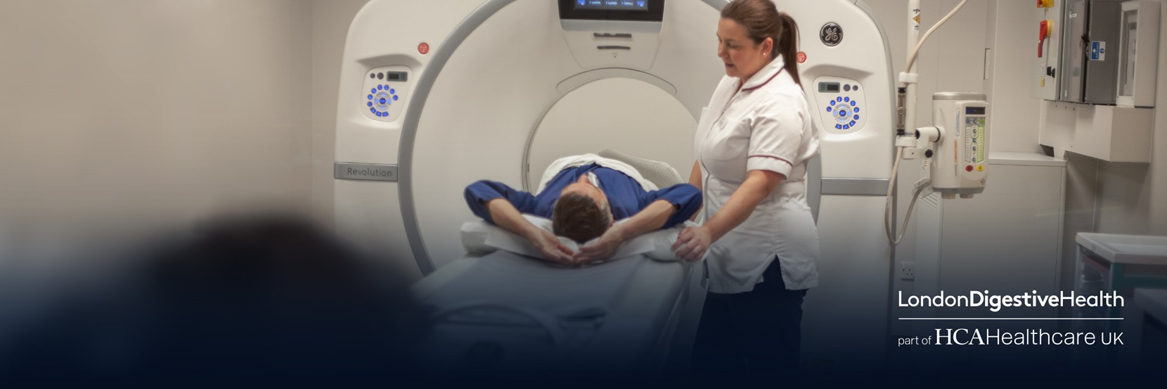 Patient having a scan at LDH