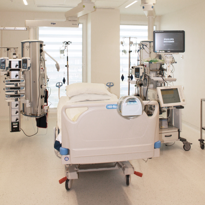 Bed in ICU